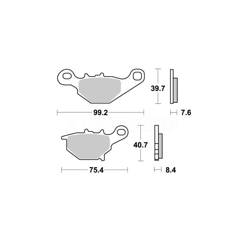 Brake pads AP Suzuki RM 85 05-17 Rear race-LMP420ORR | RiMotoShop
