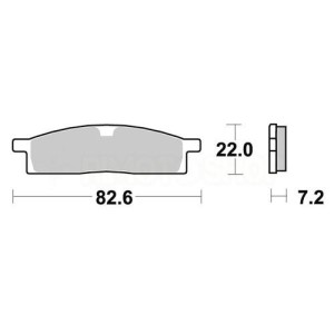 Brake pads AP Yamaha YZ 85 02-18 Front standard-LMP189OR | RiMotoShop