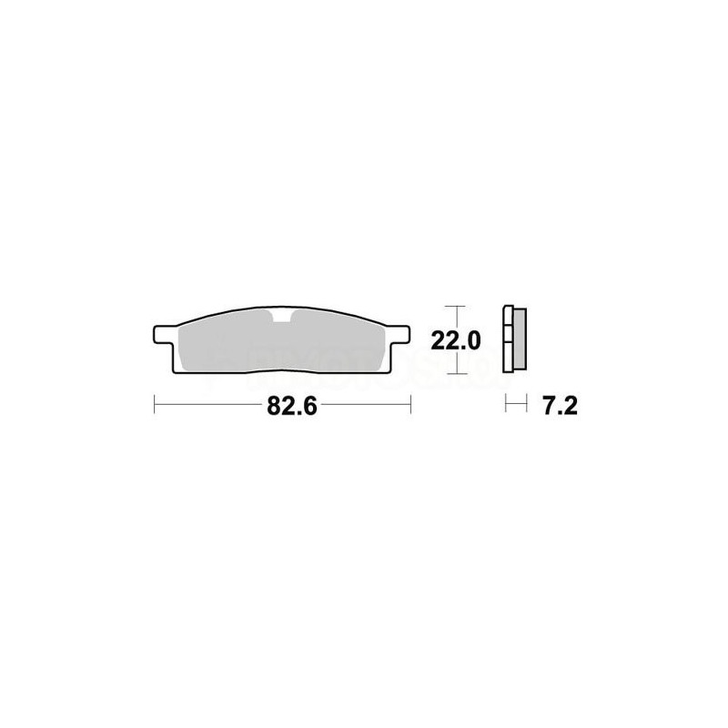 Brake pads AP Yamaha YZ 85 02-18 Front standard-LMP189OR | RiMotoShop