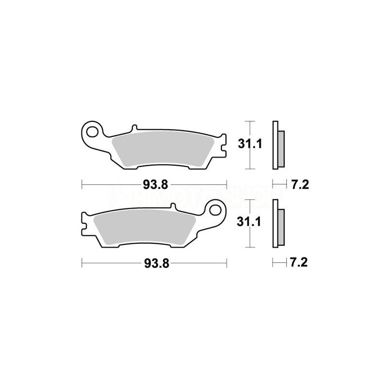 Brake pads AP Yamaha YZ 250 08-18 Front standard-LMP440OR | RiMotoShop