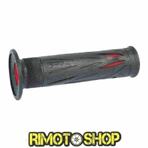 Knobs STRADA perforé PROGRIP 731 DUAL DENSITY ROUGE-431055-RiMotoShop
