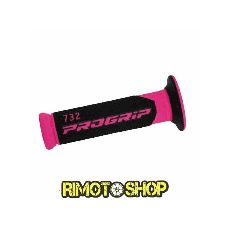 KNOBS GRIPS SCOOTER PROGRIP 732 DUAL DENSITY FUCSIA-431059 | RiMotoShop