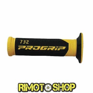 Knobs SCOOTER PROGRIP 732 DUAL DENSITY JAUNE-431064-RiMotoShop