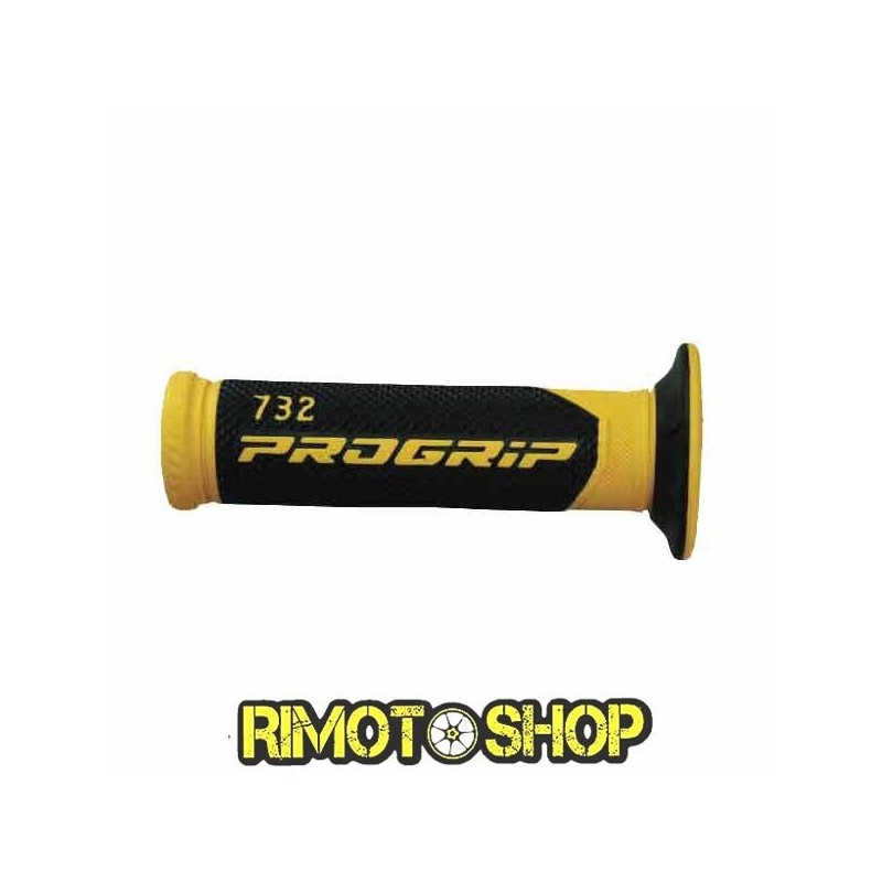 KNOBS GRIPS SCOOTER PROGRIP 732 DUAL DENSITY YELLOW-431064 | RiMotoShop