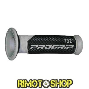 Knobs STRADA perforé PROGRIP 732 DUAL DENSITY GRIS-431066-RiMotoShop