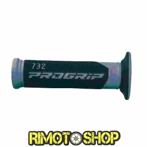 Knobs STRADA perforé PROGRIP 732 DUAL DENSITY TITANE-431068-RiMotoShop