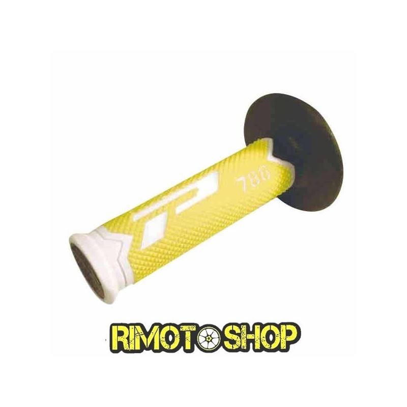 KNOBS GRIPS CROSS PROGRIP 788 TRIPLE DENSITY YELLOW FLUO-431082 | RiMotoShop