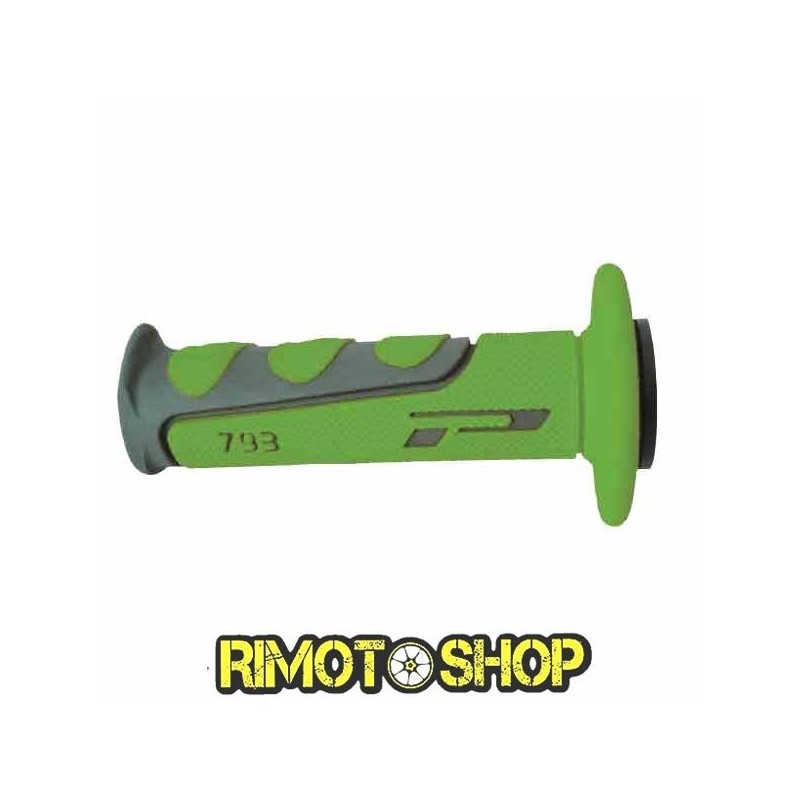 KNOBS GRIPS CROSS PROGRIP 793 DUAL DENSITY GREEN-431109 | RiMotoShop