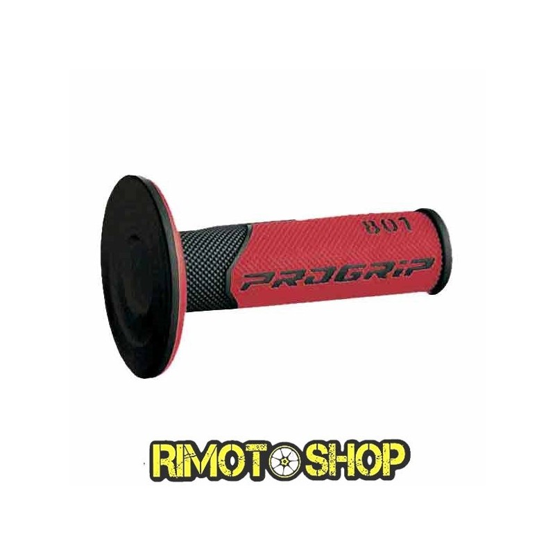 KNOBS GRIPS CROSS PROGRIP 801 DUAL DENSITY RED-431132 | RiMotoShop