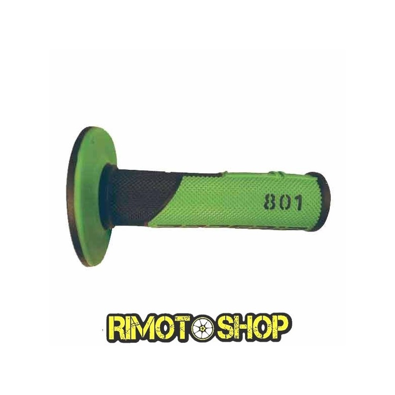 KNOBS GRIPS CROSS PROGRIP 801 DUAL DENSITY GREEN-431133 | RiMotoShop
