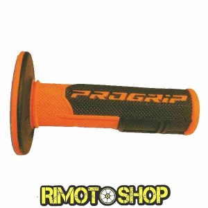 Manopole CROSS PROGRIP 801 DUAL DENSITY ARANCIO FLUO-431136 | RiMotoShop