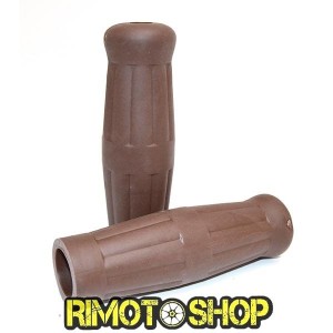 KNOBS GRIPS VINTAGE BROWN-432102 | RiMotoShop