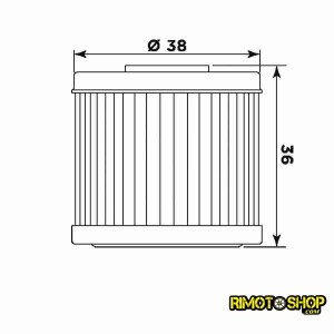 Filtro olio Honda CRF 250 R 04-17 Hiflo-HF116|RiMotoShop