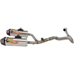 Scarico completo doppio in titanio Ti-6 Honda CRF250R 14-15 Pro