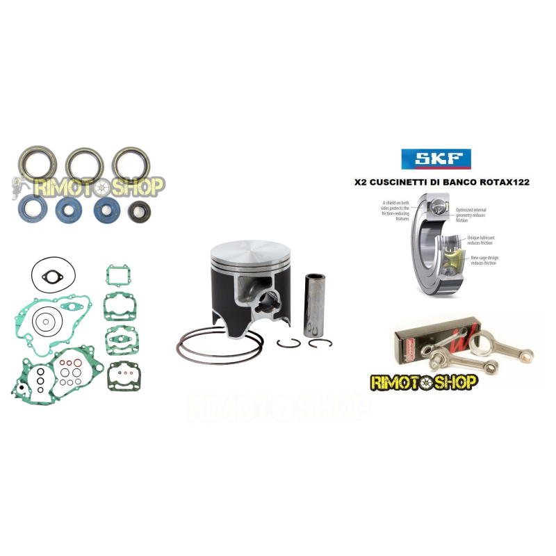 REVISION KIT ENGINE MOTOR ROD WITH PISTON VERTEX HONDA HM 125 rotax 122-122.RMT04 | RiMotoShop
