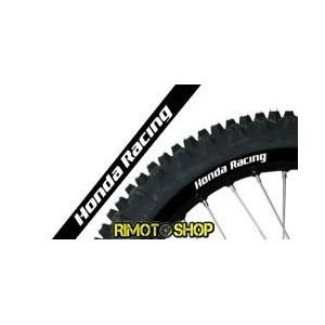 HONDA RACING negro RIM ADESIVI GRAFICHE MOTOCROSS ENDURO MOTARD