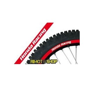 HONDA RACING ROSSO RIM ADESIVI GRAFICHE MOTOCROSS ENDURO MOTARD-5068R/60|RiMotoShop