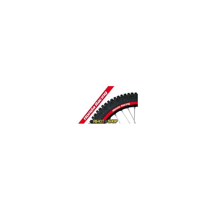 RIM ADHÉSIF GRAPHIQUES HONDA RACING ROUGE/RED MOTOCROSS ENDURO MOTARD-5068R/60-RiMotoShop