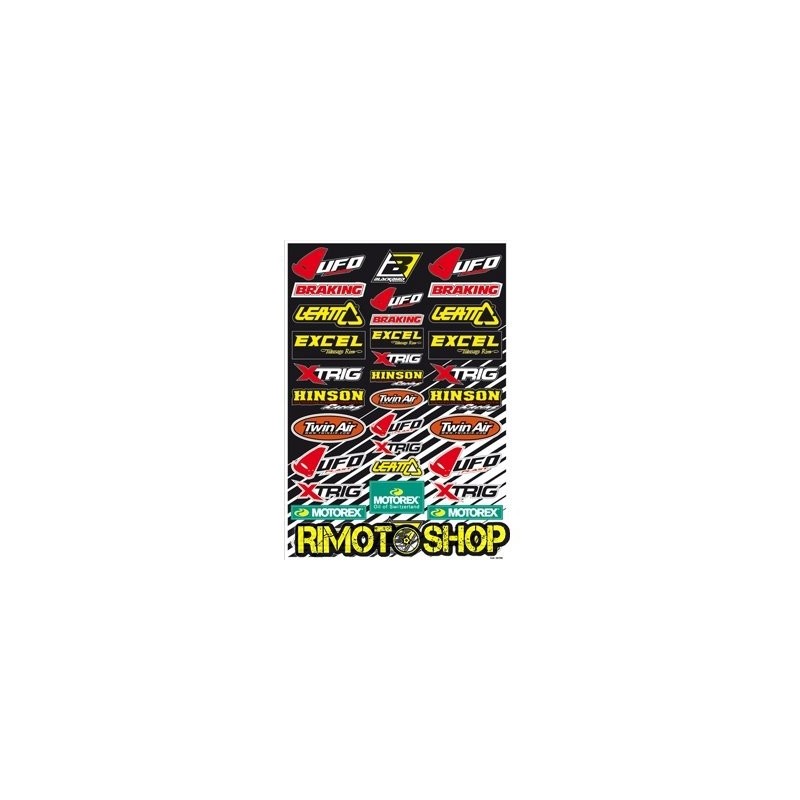 SPONSOR LOGO SHEET STICKERS MOTOCROSS ENDURO MOTARD-5076B | RiMotoShop
