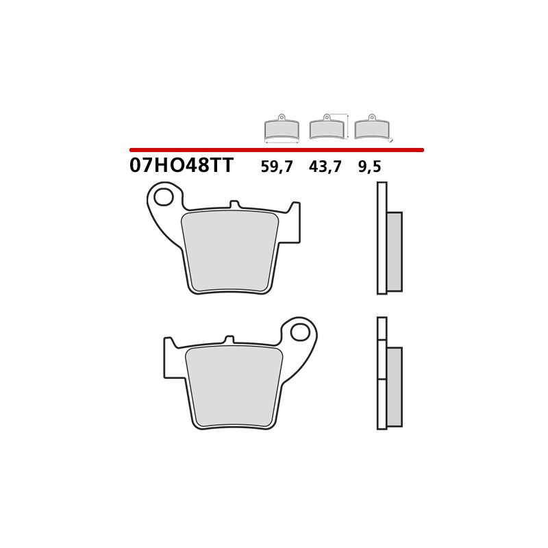 Brembo brake pads Kawasaki KX 250 1995-2008 front-07KA17 | RiMotoShop