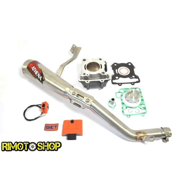 Cilindro160 cc Big Bore + Scarico + Ecu e KTM DUKE 125 BB D.65 MAPPA SCARICO