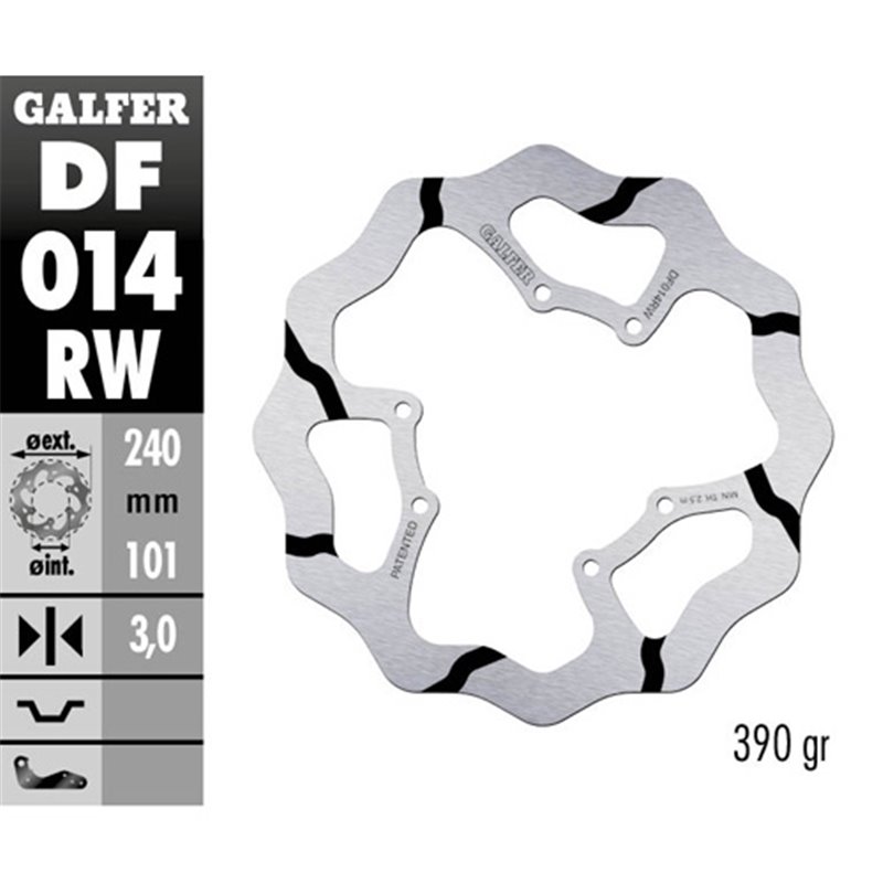 disque de frein Galfer Race Honda CRF 250 X 04-17