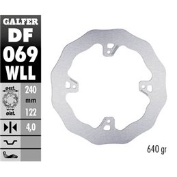 disque de frein Galfer Wave Honda CRF 450 R 02-19 arrière