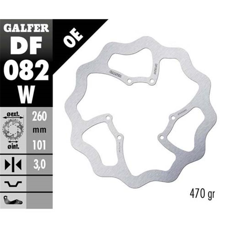 disque de frein Galfer Wave Honda CRF 450 R 15-19