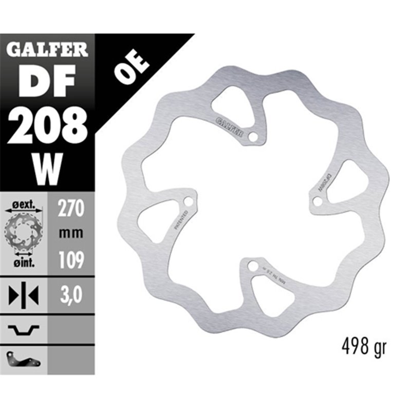 disque de frein Galfer Wave Kawasaki KX 250 F 15-19