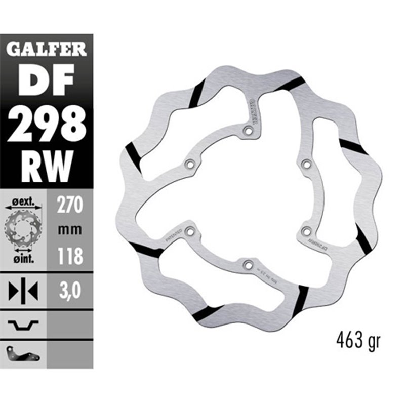 disque de frein Galfer Race Yamaha WR 450 F 16-19