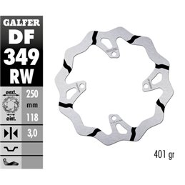 Disco freno Galfer Race Suzuki RMZ 450 05-17 anteriore-DF349RW-