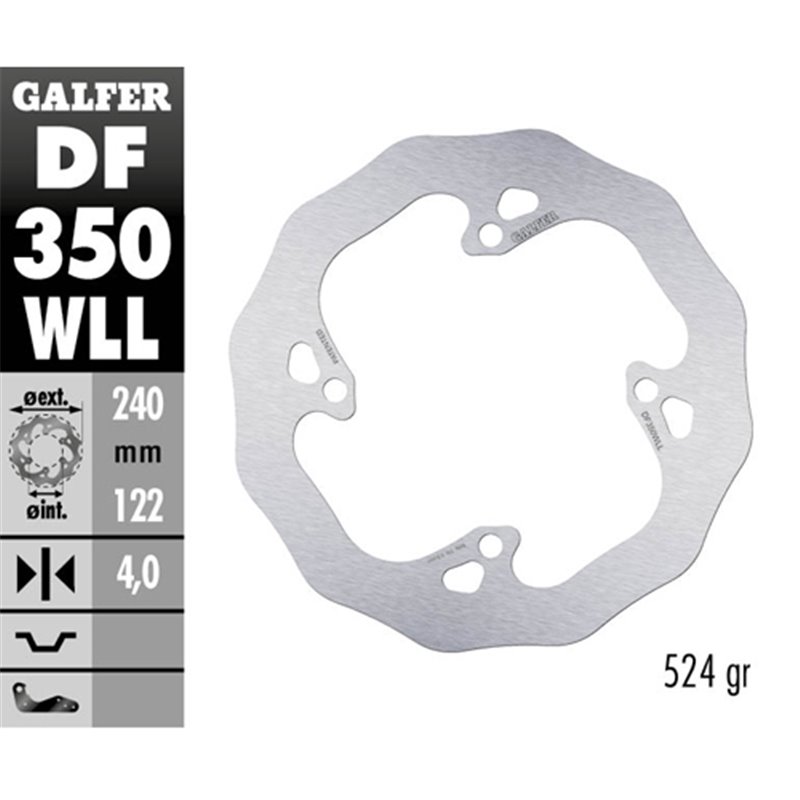 disque de frein Galfer Wave Suzuki RMZ 450 05-17 arrière