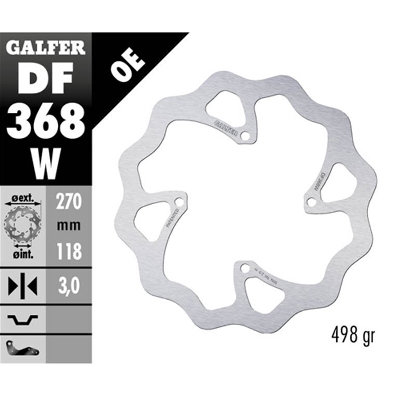 disque de frein Galfer Wave Suzuki RMZ 450 18