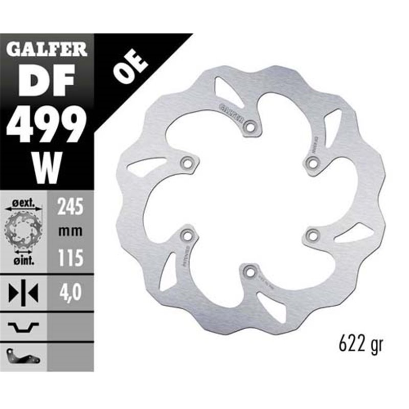 disque de frein Galfer Wave Yamaha WR 250 F 05-19