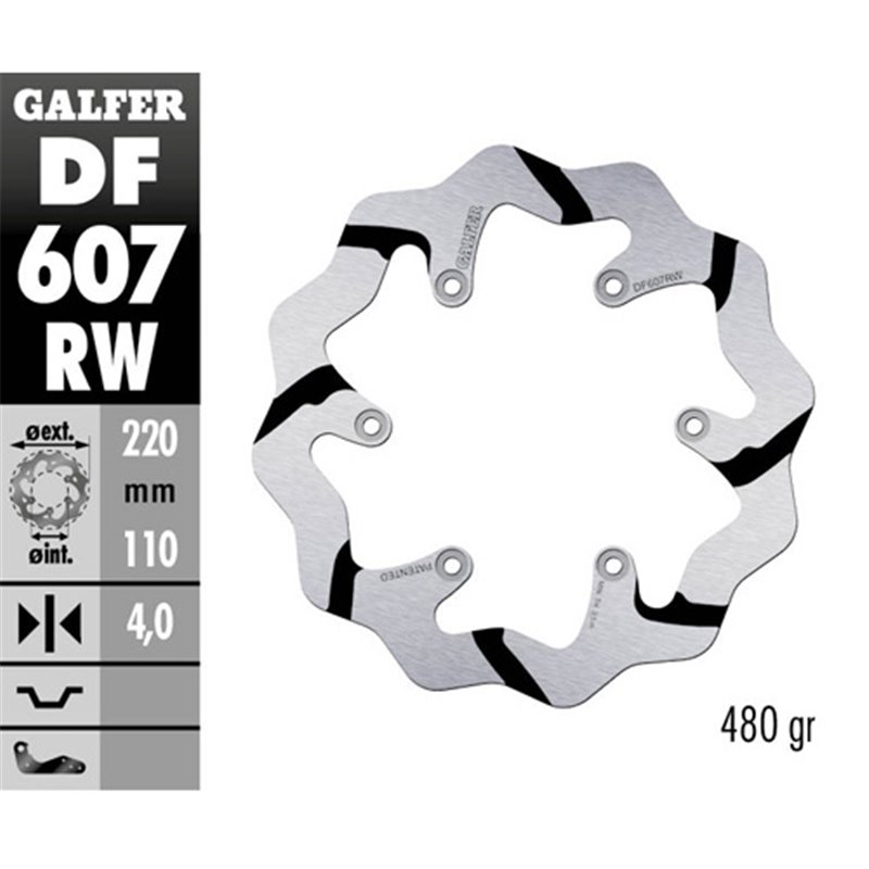 Disco freno Galfer Race Husqvarna 350 FE 14-19