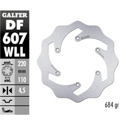 Disco freno Galfer Wave Husaberg 300 TE 11-14 posteriore