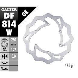 Disco freno Galfer Wave Beta RR 430 15-19