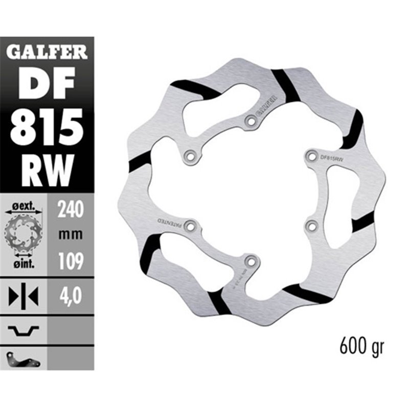 disque de frein Galfer Race Beta RR 250 13-19