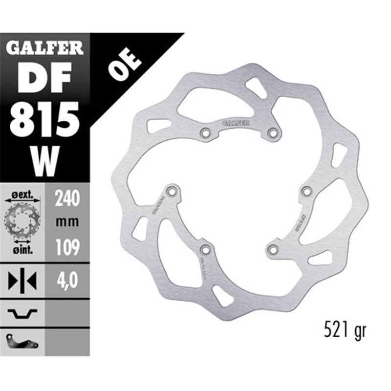 Disco freno Galfer Wave Beta RR 390 15-19