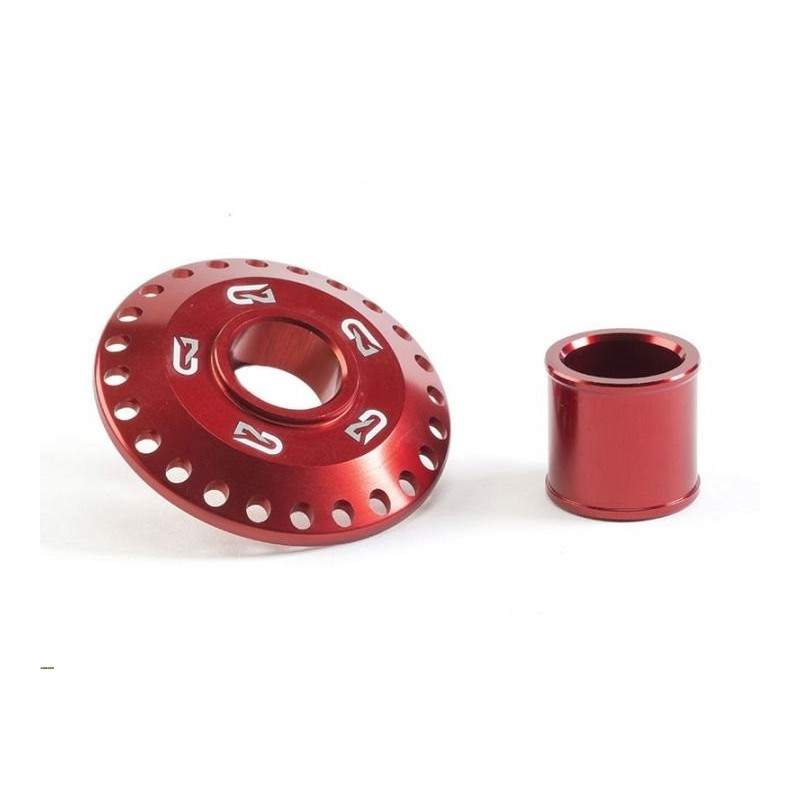 Wheel spacers front Geco honda crf 450 r 2002-2014 red-100.031.004 | RiMotoShop