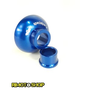 Wheel spacers front Geco YAMAHA WRF 450 2013-2017 Con cuffia blue-300.016C.002 | RiMotoShop