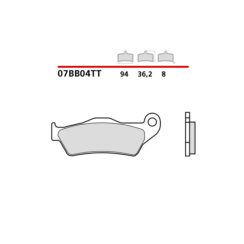 Brembo Triumph TF 450 RC 2025 front brake pads-07BB0483 | RiMotoShop