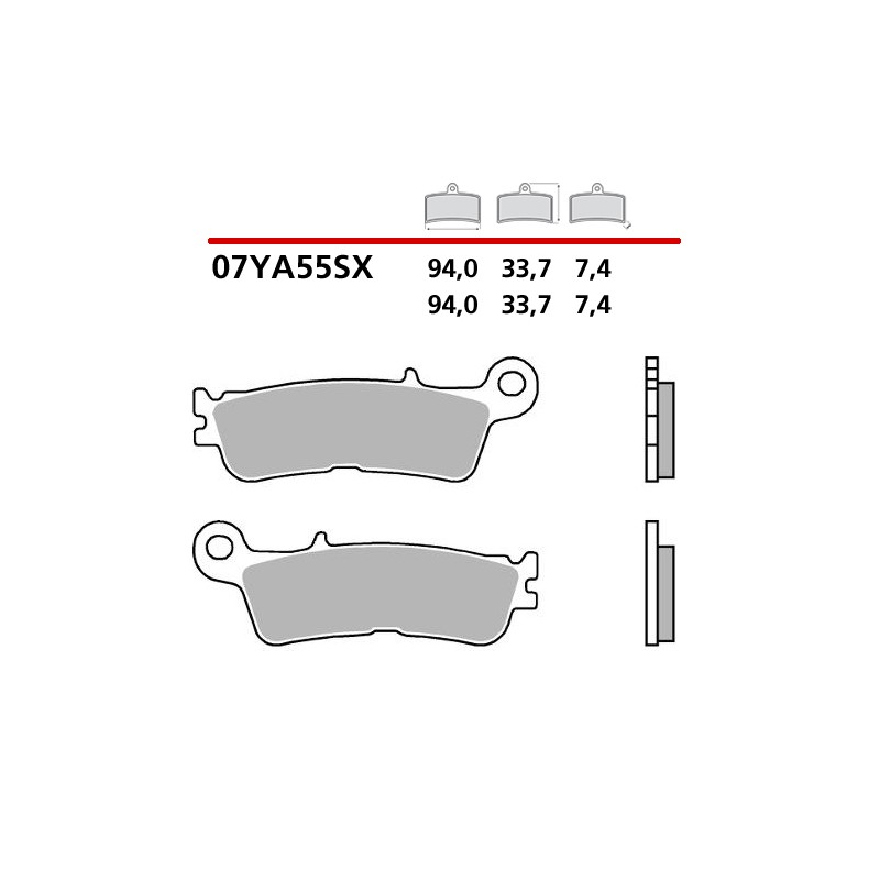 Brembo Yamaha YZ 125 2022-2025 front brake pads-07YA55 | RiMotoShop