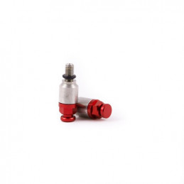 COUPLE évent fourchette rapide M5x0.8 rouge CNC Showa