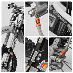 Tubo freno in treccia anteriore oem KTM 150 SX/XC