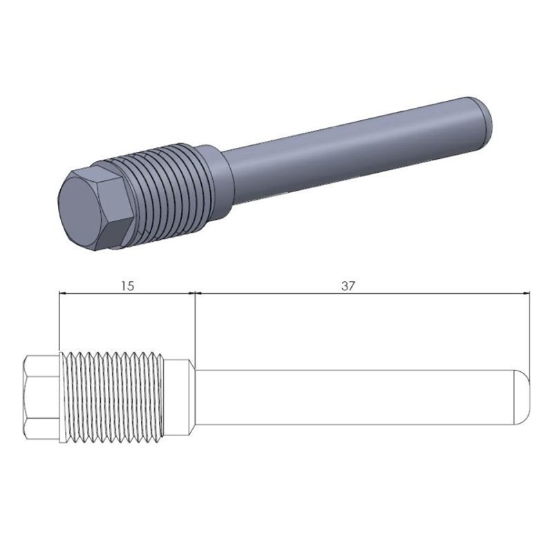 Goupille de retenue du patin avant HONDA CR 125/250 (RH – R7)