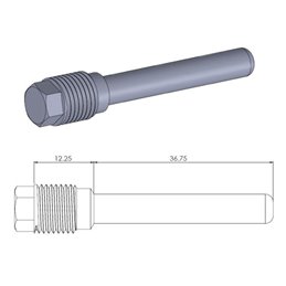 Goupille de retenue du patin avant GASGAS EC 200E R 15--1702-0370-Moto Master