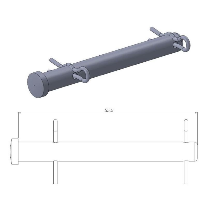 Goupille de retenue du patin avant HUSQVARNA FE 250/350/450 (pinza Brembo)