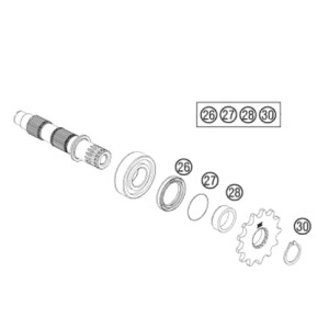 kit counter shaft seal All Balls Husqvarna Te 250 2014-2016-25-4003 | RiMotoShop