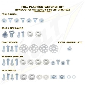 kit full plastic fastener Bolt Honda CRF 250 R 2004-2005-HON0409024 | RiMotoShop